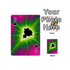 Fractal Art Math Abstract Artwork Pink Magenta Playing Cards 54 Designs (mini) by Ravend