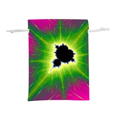 Fractal Art Math Abstract Artwork Pink Magenta Lightweight Drawstring Pouch (m) by Ravend