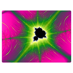 Fractal Art Math Abstract Artwork Pink Magenta Premium Plush Fleece Blanket (extra Small)