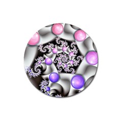 Background Fractal Annotation Sample Fantasy Magnet 3  (round) by Ravend