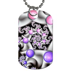 Background Fractal Annotation Sample Fantasy Dog Tag (two Sides) by Ravend