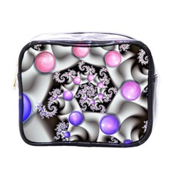 Background Fractal Annotation Sample Fantasy Mini Toiletries Bag (one Side) by Ravend