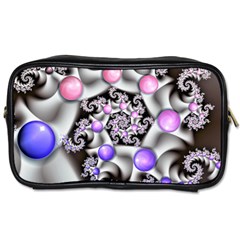 Background Fractal Annotation Sample Fantasy Toiletries Bag (one Side) by Ravend