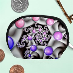 Background Fractal Annotation Sample Fantasy Accessory Pouch (medium) by Ravend