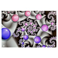 Background Fractal Annotation Sample Fantasy Banner And Sign 6  X 4  by Ravend