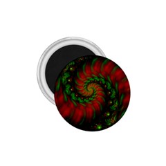 Fractal Green Red Spiral Happiness Vortex Spin 1 75  Magnets by Ravend