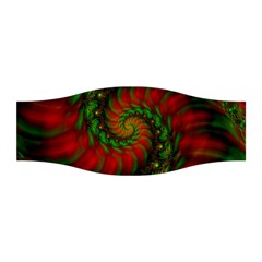 Fractal Green Red Spiral Happiness Vortex Spin Stretchable Headband by Ravend