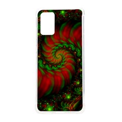 Fractal Green Red Spiral Happiness Vortex Spin Samsung Galaxy S20plus 6 7 Inch Tpu Uv Case by Ravend