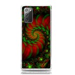 Fractal Green Red Spiral Happiness Vortex Spin Samsung Galaxy Note 20 TPU UV Case Front