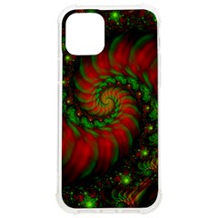 Fractal Green Red Spiral Happiness Vortex Spin Iphone 12/12 Pro Tpu Uv Print Case by Ravend