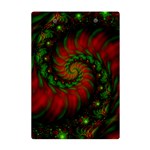 Fractal Green Red Spiral Happiness Vortex Spin A5 Acrylic Clipboard Back