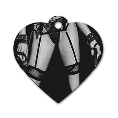 Bdsm Erotic Concept Graphic Poster Dog Tag Heart (one Side) by dflcprintsclothing