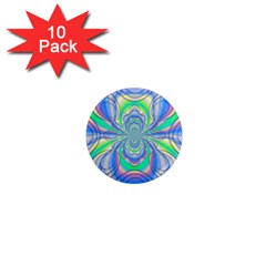 Fractal Geometry Mathematics Gradient Ovals Math 1  Mini Magnet (10 Pack)  by Ravend