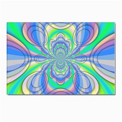 Fractal Geometry Mathematics Gradient Ovals Math Postcards 5  X 7  (pkg Of 10) by Ravend