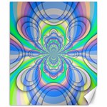 Fractal Geometry Mathematics Gradient Ovals Math Canvas 8  x 10  8.15 x9.66  Canvas - 1