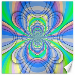 Fractal Geometry Mathematics Gradient Ovals Math Canvas 12  X 12  by Ravend