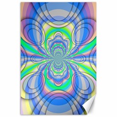 Fractal Geometry Mathematics Gradient Ovals Math Canvas 24  X 36  by Ravend