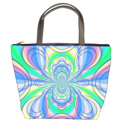 Fractal Geometry Mathematics Gradient Ovals Math Bucket Bag by Ravend