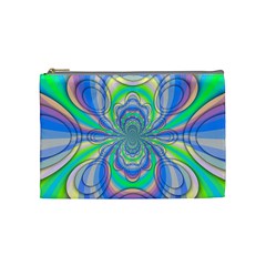 Fractal Geometry Mathematics Gradient Ovals Math Cosmetic Bag (medium) by Ravend