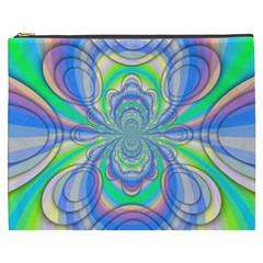 Fractal Geometry Mathematics Gradient Ovals Math Cosmetic Bag (xxxl) by Ravend