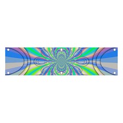 Fractal Geometry Mathematics Gradient Ovals Math Banner And Sign 4  X 1  by Ravend