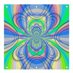 Fractal Geometry Mathematics Gradient Ovals Math Banner And Sign 4  X 4  by Ravend