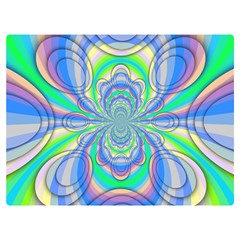 Fractal Geometry Mathematics Gradient Ovals Math Premium Plush Fleece Blanket (extra Small)