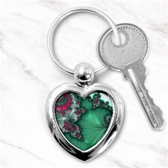 Fractal Spiral Template Abstract Background Design Key Chain (heart) by Ravend