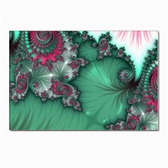 Fractal Spiral Template Abstract Background Design Postcard 4 x 6  (pkg Of 10) by Ravend