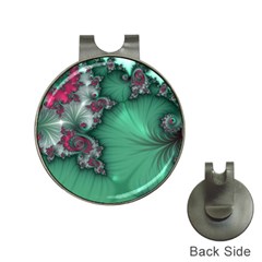 Fractal Spiral Template Abstract Background Design Hat Clips With Golf Markers by Ravend