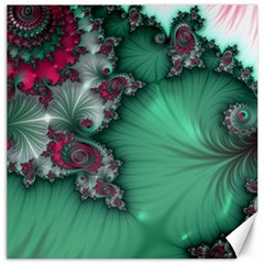 Fractal Spiral Template Abstract Background Design Canvas 16  X 16  by Ravend