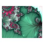 Fractal Spiral Template Abstract Background Design One Side Premium Plush Fleece Blanket (Large) 80 x60  Blanket Front