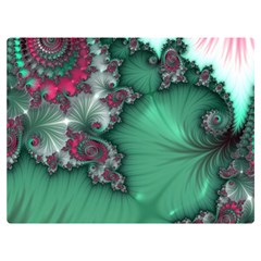 Fractal Spiral Template Abstract Background Design One Side Premium Plush Fleece Blanket (extra Small) by Ravend