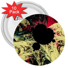 Fractal Art Design Fractal Art Digital Art 3  Buttons (10 pack) 