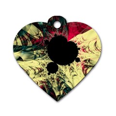 Fractal Art Design Fractal Art Digital Art Dog Tag Heart (One Side)