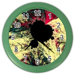 Fractal Art Design Fractal Art Digital Art Color Wall Clock