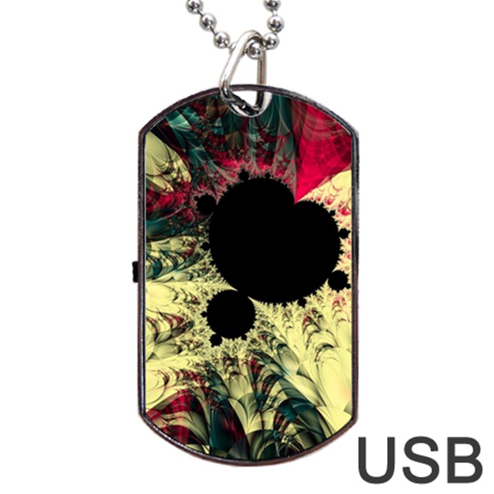 Fractal Art Design Fractal Art Digital Art Dog Tag USB Flash (Two Sides)