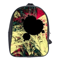 Fractal Art Design Fractal Art Digital Art School Bag (XL)