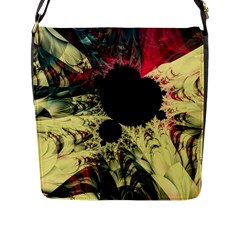 Fractal Art Design Fractal Art Digital Art Flap Closure Messenger Bag (L)