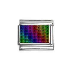 Rainbow Grid Form Abstract Background Graphic Italian Charm (9mm) by Ravend