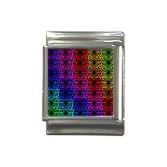 Rainbow Grid Form Abstract Background Graphic Italian Charm (13mm) by Ravend