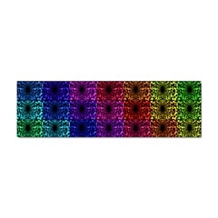 Rainbow Grid Form Abstract Background Graphic Sticker (bumper) by Ravend