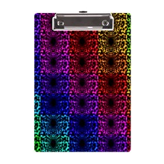 Rainbow Grid Form Abstract Background Graphic A5 Acrylic Clipboard by Ravend