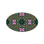 Kaleidoscope Digital Kaleidoscope Fractal Mirrored Sticker (Oval) Front