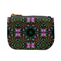 Kaleidoscope Digital Kaleidoscope Fractal Mirrored Mini Coin Purse