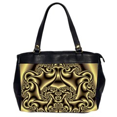 Background Fractal Sample Fantasy Texture Design Oversize Office Handbag (2 Sides) by Ravend