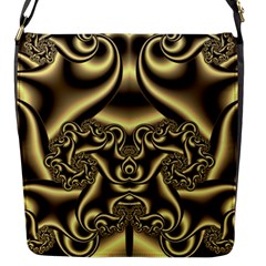 Background Fractal Sample Fantasy Texture Design Flap Closure Messenger Bag (s) by Ravend