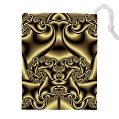 Background Fractal Sample Fantasy Texture Design Drawstring Pouch (4xl) by Ravend