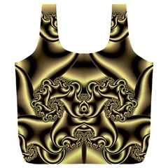 Background Fractal Sample Fantasy Texture Design Full Print Recycle Bag (xxxl) by Ravend