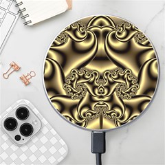 Background Fractal Sample Fantasy Texture Design Wireless Fast Charger(white) by Ravend